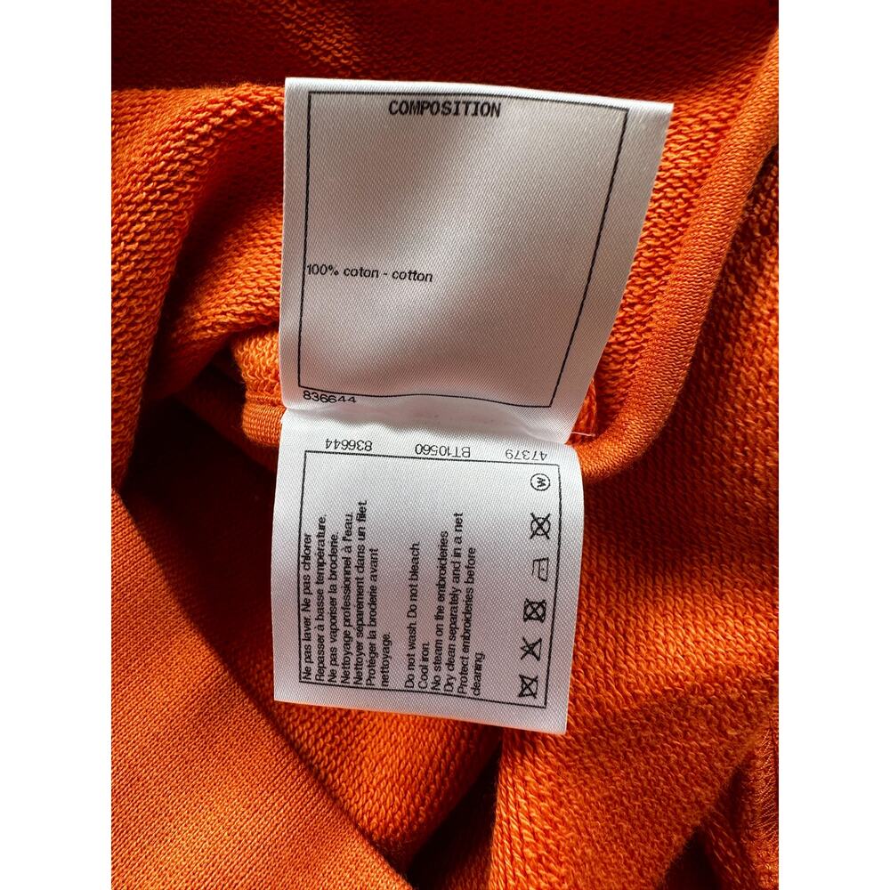 Chanel Pharrell Orange Embroidered Graphics Hoodie - Picture 7 of 8